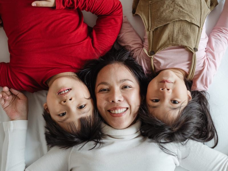 family enjoying group health benefits family plan